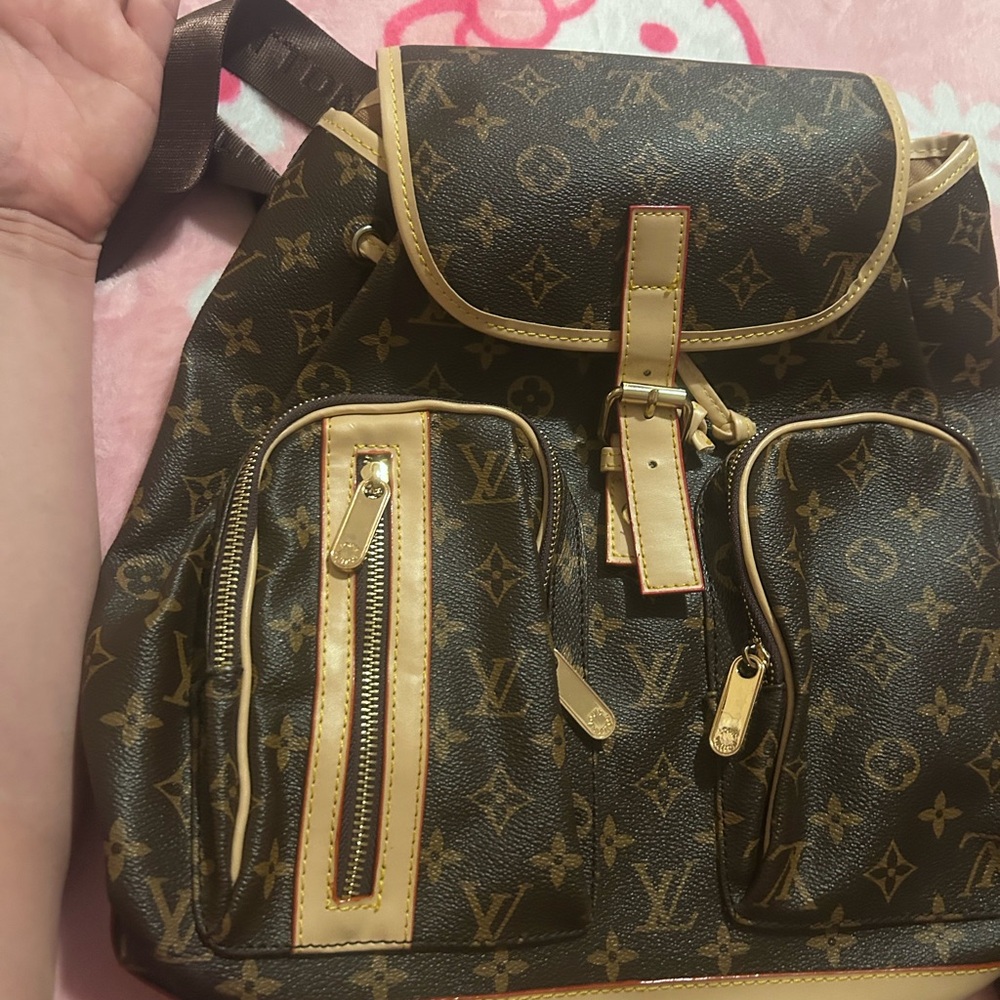 Luxury Monogram Brown Backpack - image 9